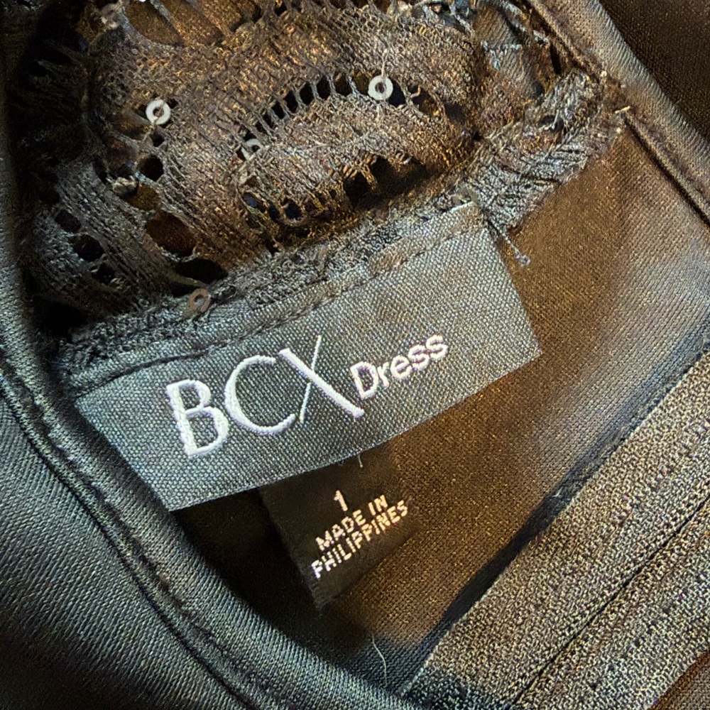 BCX Black and Lace Long Sleeve Dress - Picture 4 of 4